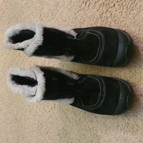 Vibram Shoes Black Vibram Boots With Fake Fur 75 Poshmark